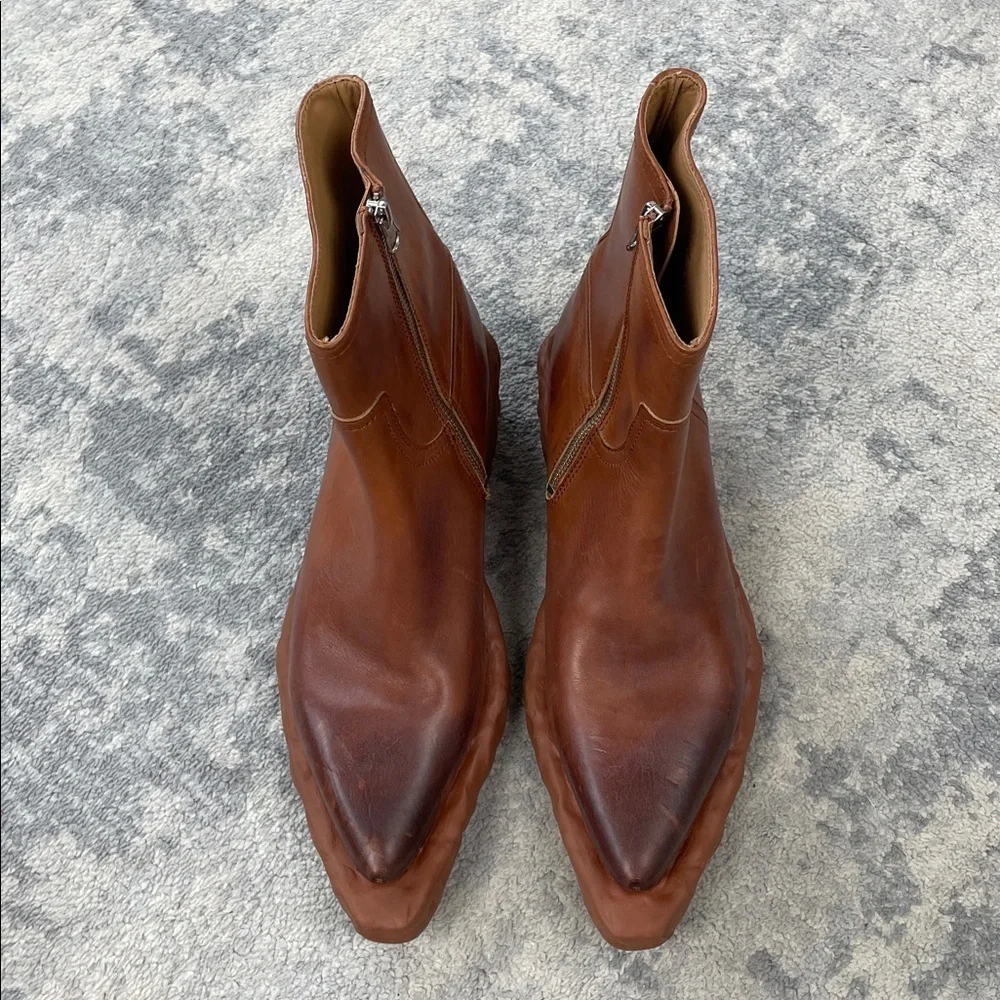 New Camperlab Venga Brown Leather Boots Funky Unique Unisex Sz 41